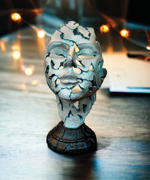 Handgefertigt Kuenstliche Geheimdienst Skulptur